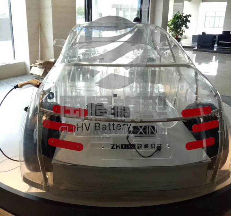 白沙透明车模型